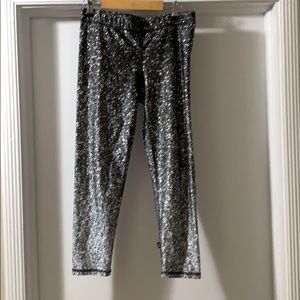 Terez White Glitter Capris